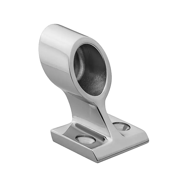 Whitecap 6080C 120° Handrail End Stanchion - 7/8" Tube, 316 SS