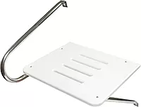 Whitecap 67900 Poly Swim Platform for Boats with Outboards - Single Rail, White