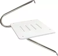 Whitecap 67900 Poly Swim Platform for Boats with Outboards - Single Rail, White