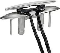 Whitecap 6710CBLUE Stainless Steel E-Z Pull Up Cleat - 8"