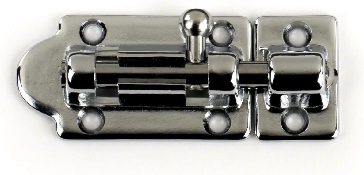 Whitecap Industries S-0585C Chrome Plated Brass Barrel Bolt, 2-1/2-Inch