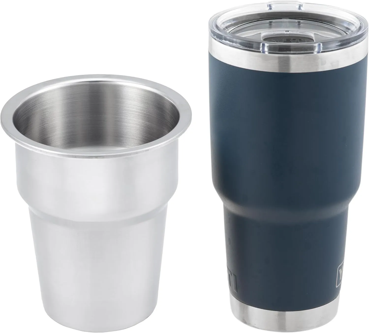 Whitecap Extra Large Stainless Steel Flush Cupholder