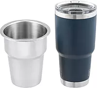 Whitecap Extra Large Stainless Steel Flush Cupholder