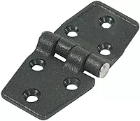 Whitecap Door Hinge - Black Nylon - 1-1/2" x 3"