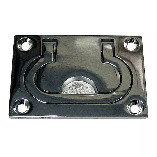 Whitecap 3364BC Nylon Flush Pull - 3-11/16", Black