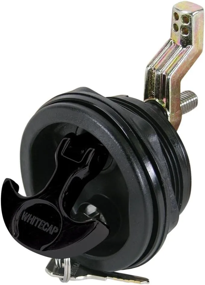 Whitecap T-Handle Latch - Nylon Black/Black - Locking