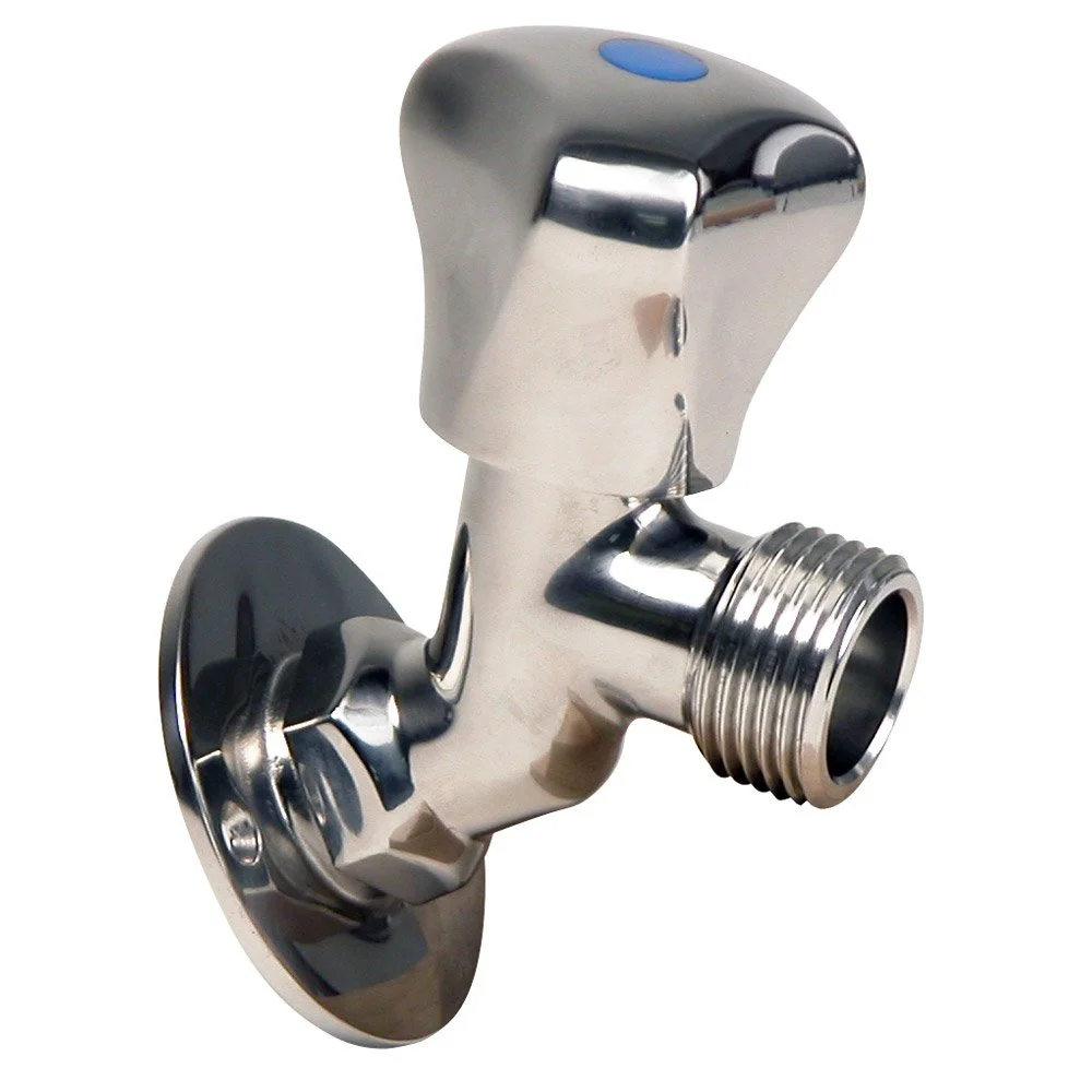 Whitecap P-2456, 3/4" GHT x 1/2" IPT Raw Water Washdown Sillcock, Stainless Steel