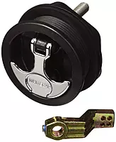 Whitecap T-Handle Latch - Chrome Plated Zamac/Black Nylon - No Lock - Freshwater Use Only