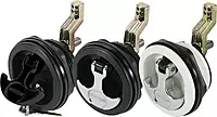 Whitecap T-Handle Latch - Chrome Plated Zamac/Black Nylon - No Lock - Freshwater Use Only