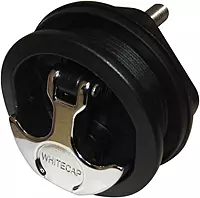 Whitecap T-Handle Latch - Chrome Plated Zamac/Black Nylon - No Lock - Freshwater Use Only