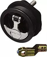 Whitecap T-Handle Latch - Chrome Plated Zamac/Black Nylon - No Lock - Freshwater Use Only