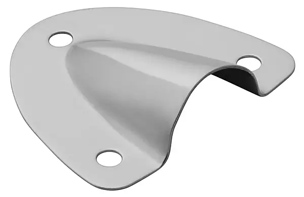 Whitecap S-1388C 1-1/2" X 1-3/4" Stainless Steel Clam Shell Vent