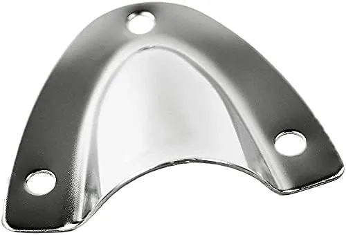 Whitecap S-1388C 1-1/2" X 1-3/4" Stainless Steel Clam Shell Vent