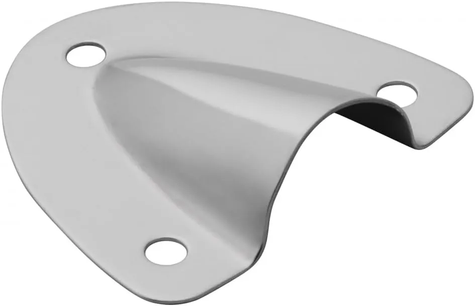 Whitecap S-1388C 1-1/2" X 1-3/4" Stainless Steel Clam Shell Vent