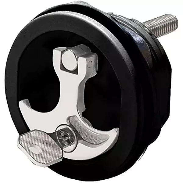 Whitecap S-1415BC Zamac/Nylon Compression Handle - Locking, 3"