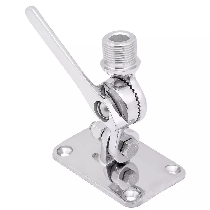 WHITECAP INDUSTRIES S-1802C Ratchet/Antenna Mount - 3-5/8" x 2-1/2" Base