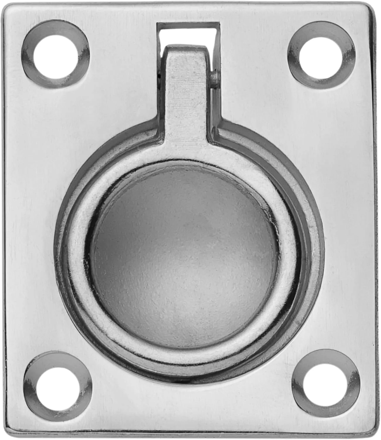 Whitecap Flush Pull Ring - CP/Brass - 1-1/2" x 1-3/4"