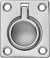 Whitecap Flush Pull Ring - CP/Brass - 1-1/2" x 1-3/4"