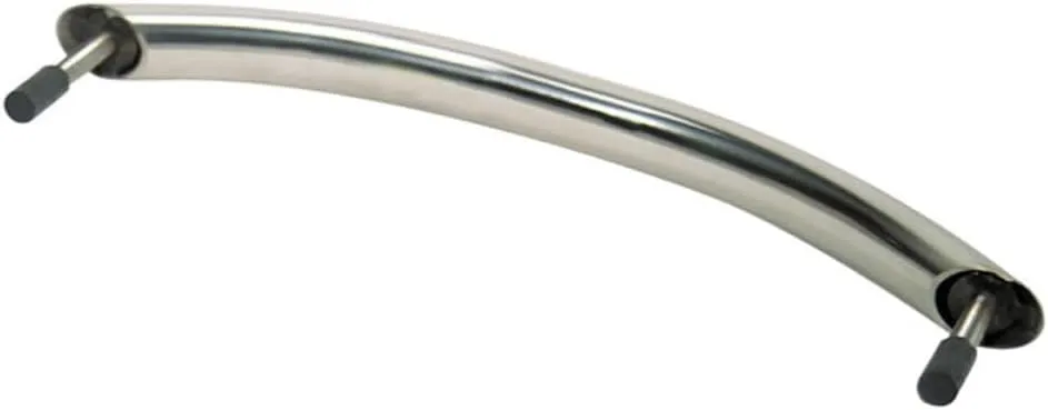 Whitecap Studded Hand Rail - 304 Stainless Steel - 12"