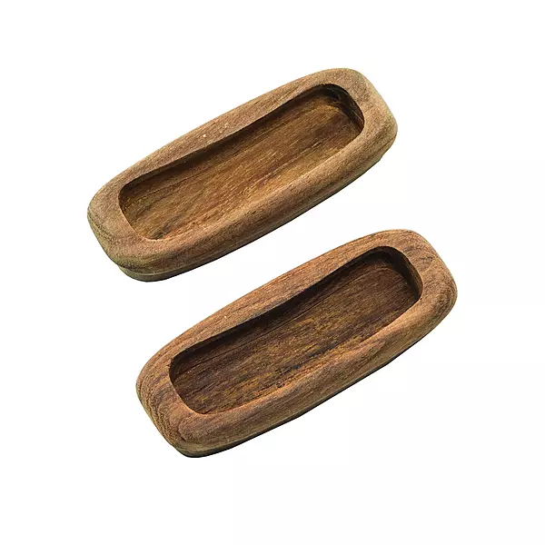 WHITECAP 60135-A Teak Rectangular Drawer Pull 3-1/4" - 2-Pack, Beige