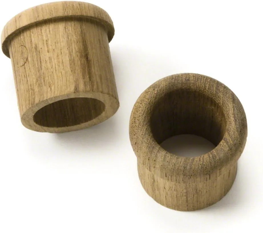Whitecap Teak Finger Pull - 1" Barrel Length - 2 Pack