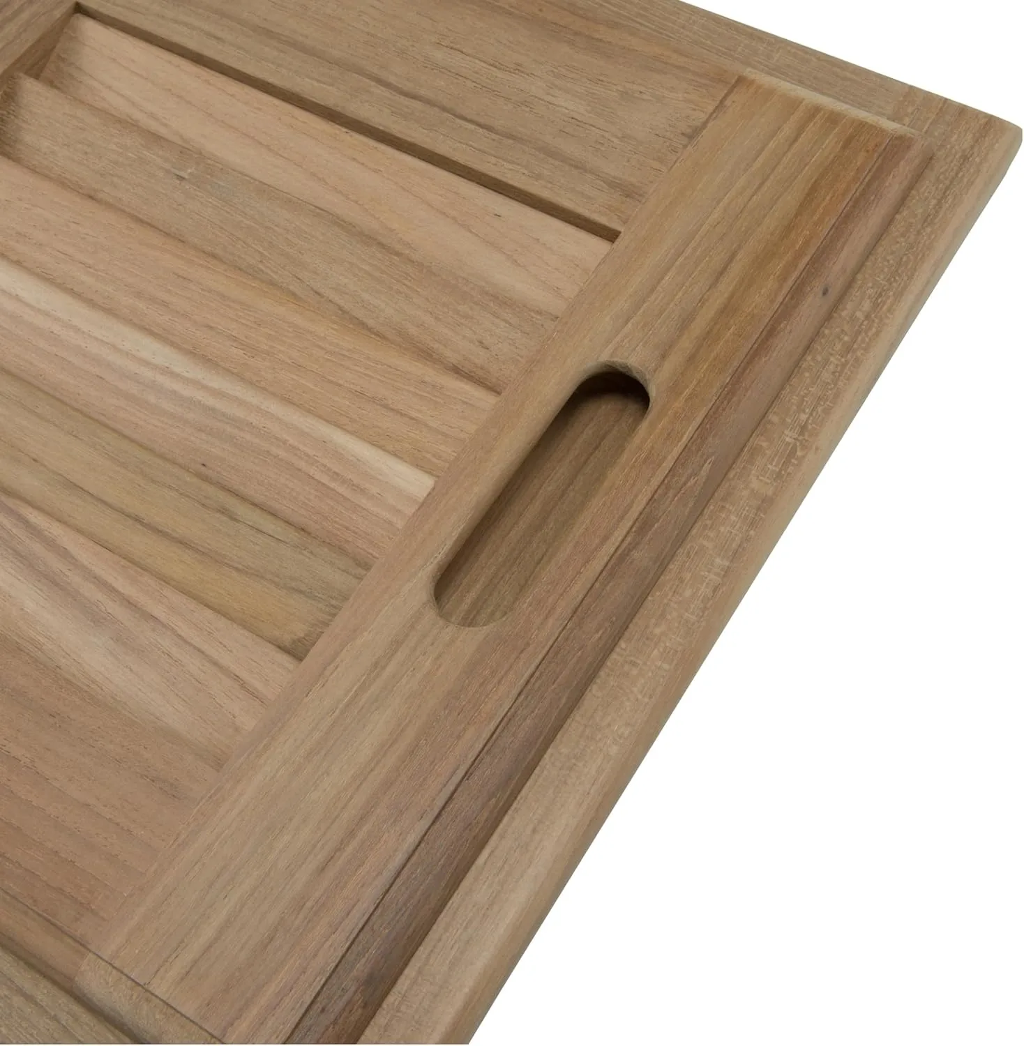 Whitecap 60720 Teak Louvered Door and Frame Righthand Opening, 12 x 12"