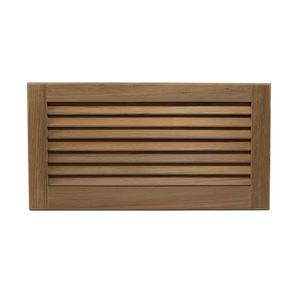 Whitecap Teak Louvered Insert for Cutout, 17 x 8 3/8"