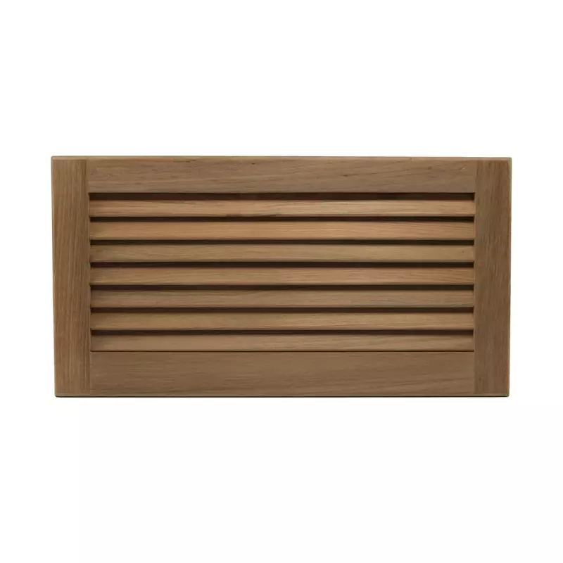 Whitecap Teak Louvered Insert for Cutout, 17 x 8 3/8"