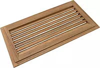 Whitecap Teak Louvered Insert for Cutout, 17 x 8 3/8"