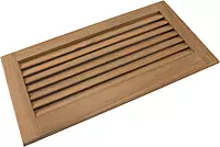 Whitecap Teak Louvered Insert for Cutout, 17 x 8 3/8"
