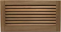Whitecap Teak Louvered Insert for Cutout, 17 x 8 3/8"