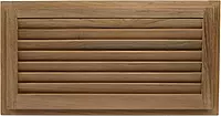 Whitecap Teak Louvered Insert for Cutout, 17 x 8 3/8"