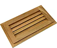 Whitecap 60714 Teak Louvered Insert - 6-3/8" x 11-3/16" x 3/4", Brown