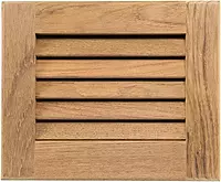 Whitecap 60712 Teak Louvered Insert - 7-1/2" x 9-1/8" x 3/4", Black