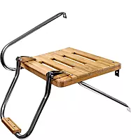 Whitecap Teak Swim Platform with Ladder for Outboard Motors - Model 60902