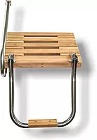 Whitecap Teak Swim Platform with Ladder for Outboard Motors - Model 60902