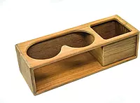 Whitecap 62616 Teak Two Insulated Drink/Binocular Rack with Tray, Brown