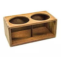 Whitecap Teak Two Insulated Drink Rack