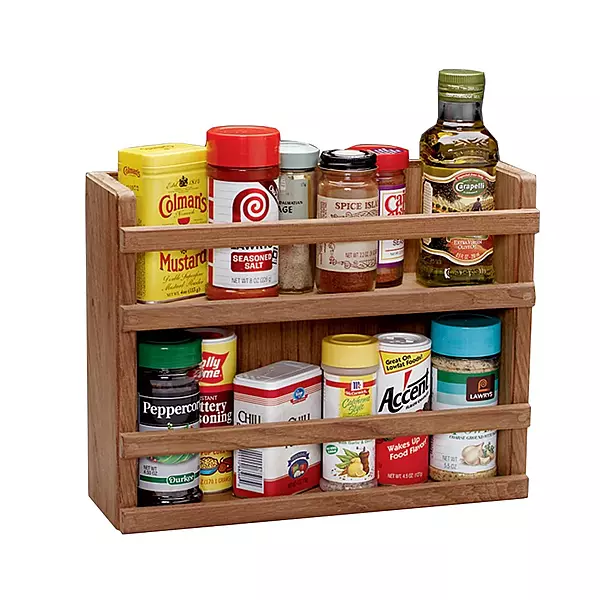 Whitecap 62440 Teak Two-Tier Spice Rack
