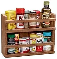 Whitecap 62440 Teak Two-Tier Spice Rack