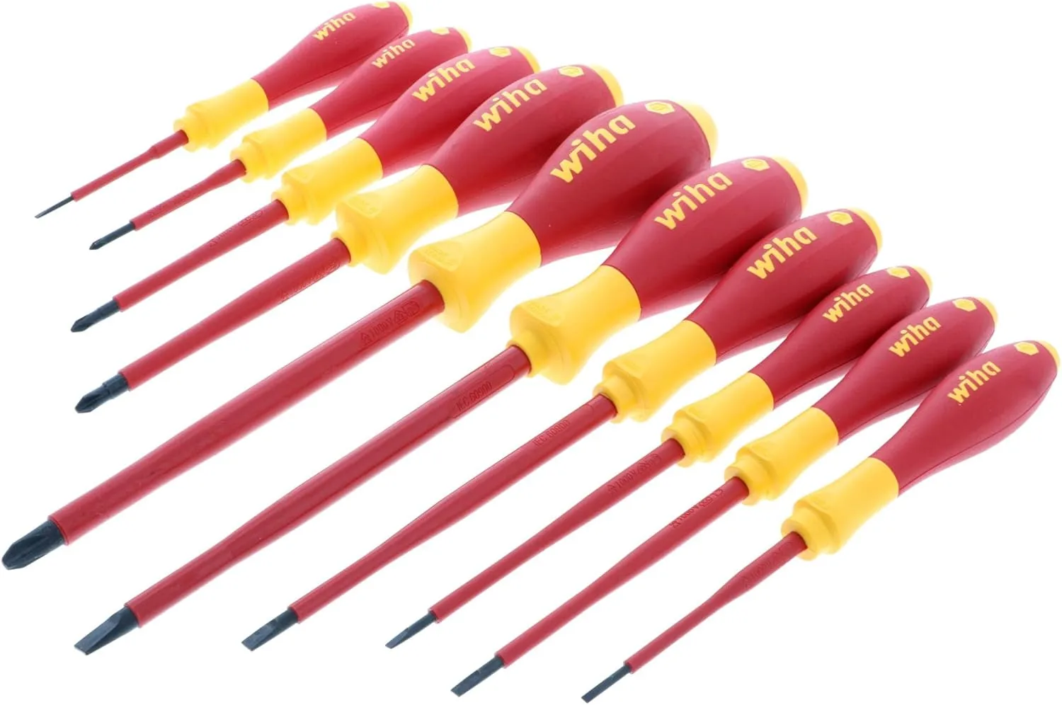 Wiha Insulated Screwdriver Set - 10 Pc Phillips & Slotted