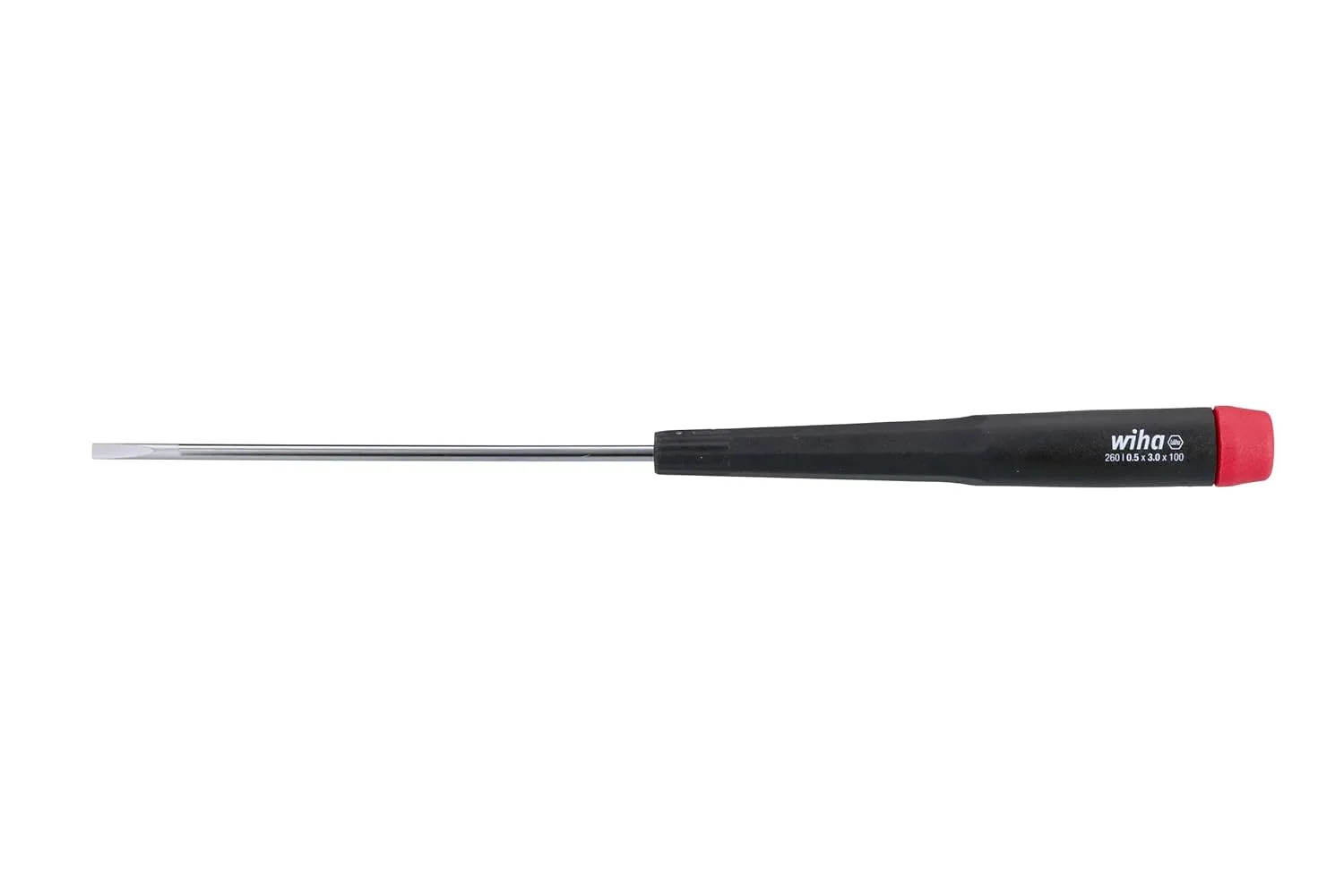 Wiha 26033 Slotted Screwdriver with Precision Handle, 3.0 x 100mm