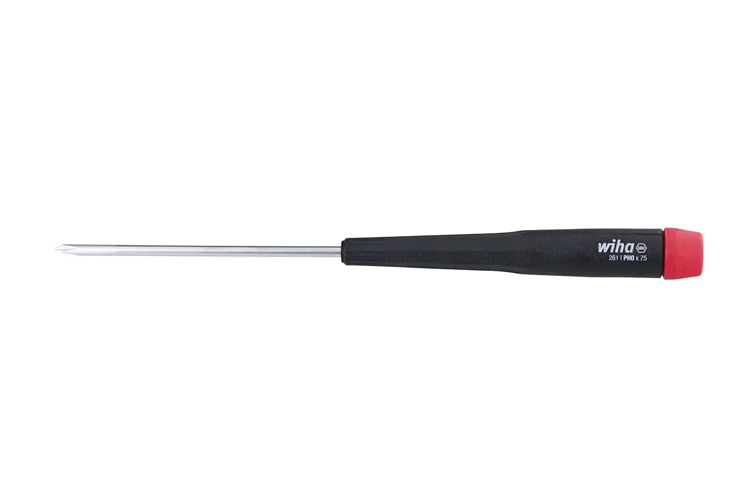 Wiha 26108 Precision Screwdriver, Phillips, #0 x 75mm