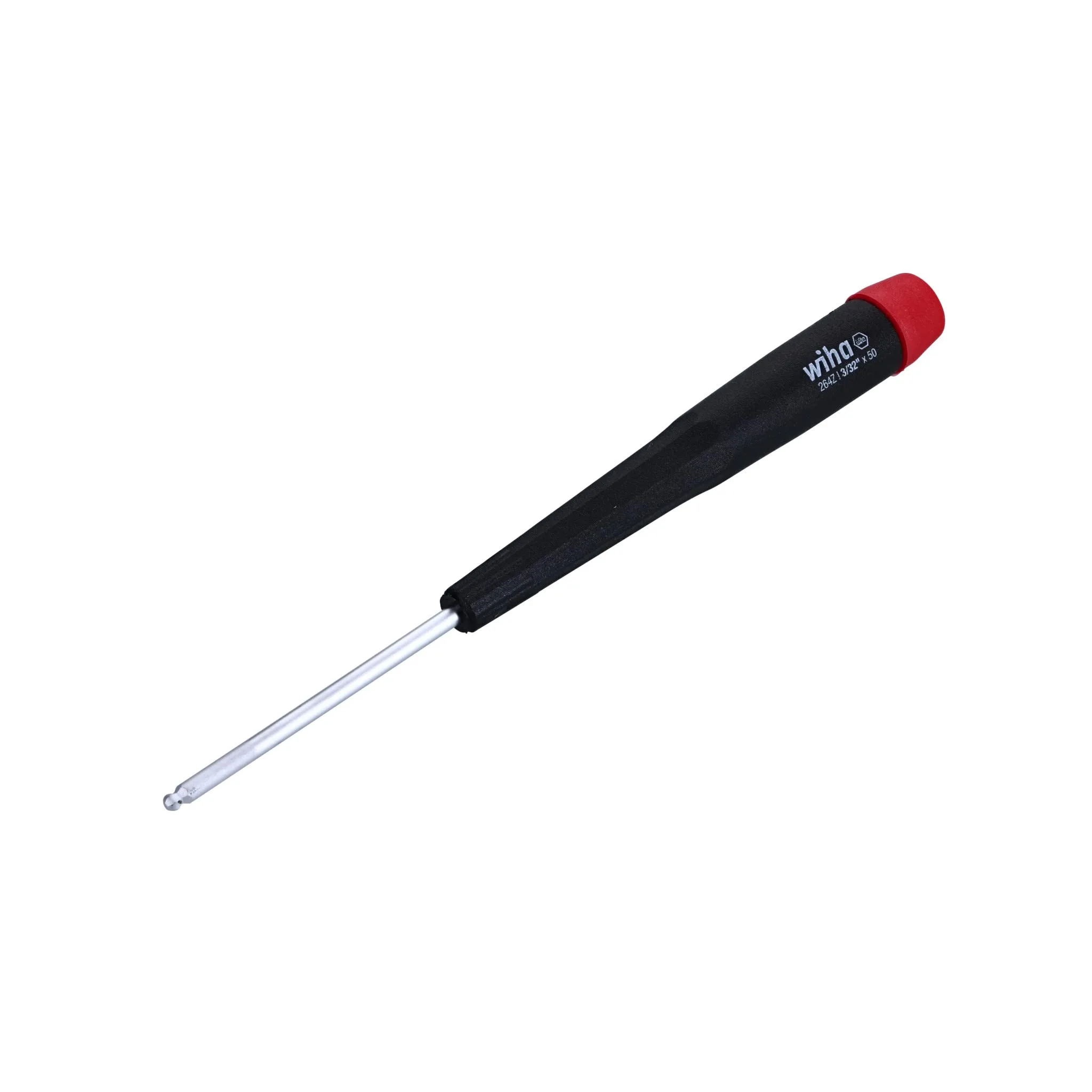 Wiha 26423 Ball End Hex Inch Screwdriver with Precision Handle, 3/32"