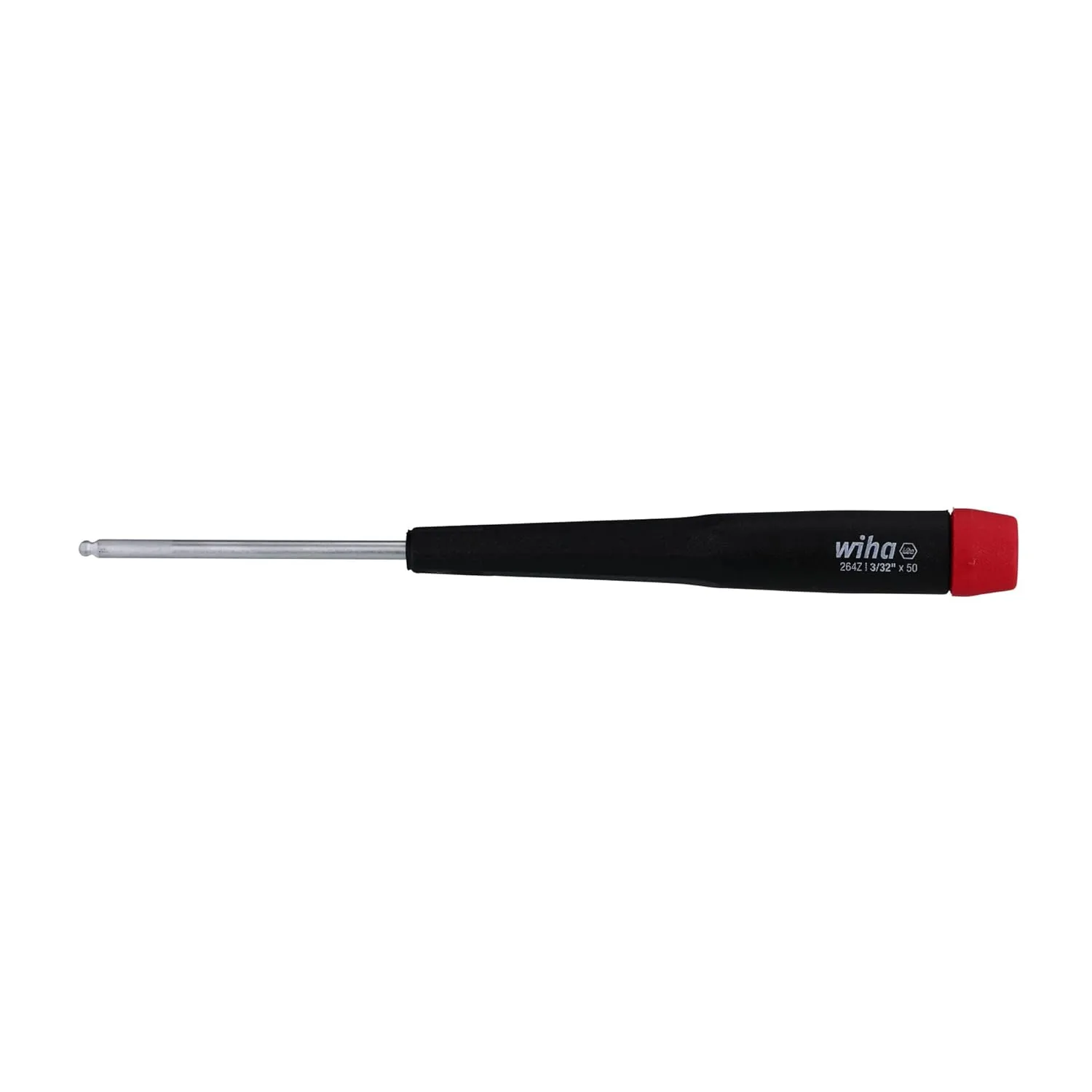 Wiha 26423 Ball End Hex Inch Screwdriver with Precision Handle, 3/32"