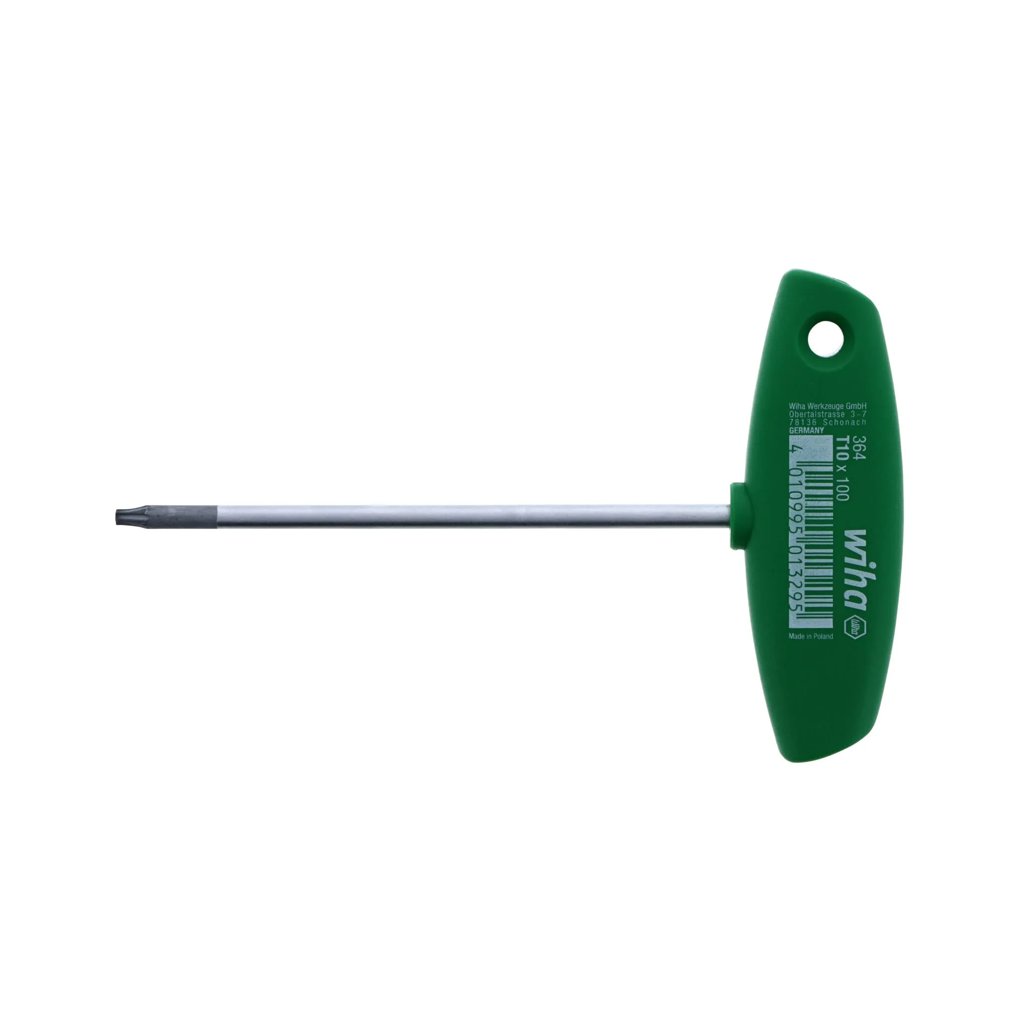 Wiha 36410 Torx T-Handle Ergo Grip, T10 x 100mm