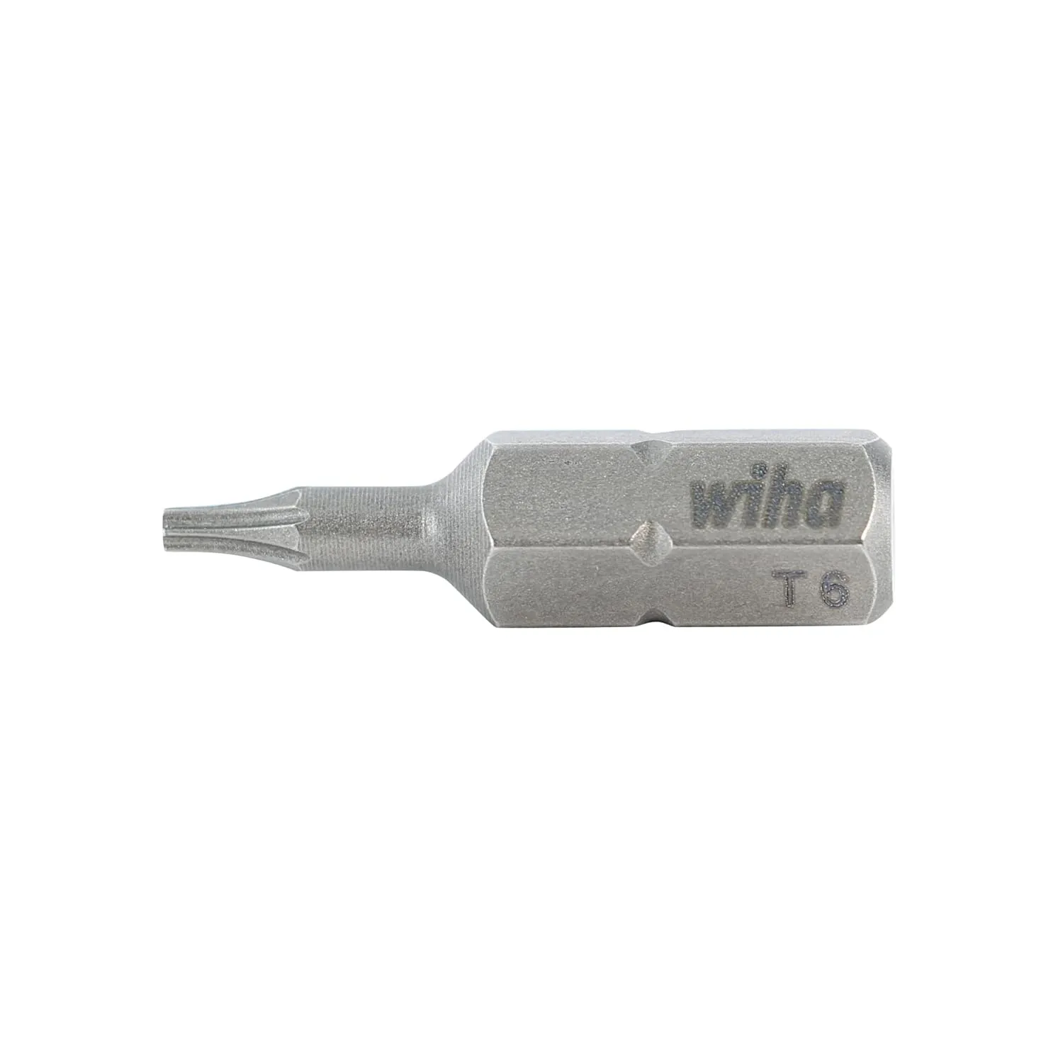 Wiha 71506 Torx Insert Bits, 1/4-Inch Hex Drive, T6 by 25 mm, 10-Pack