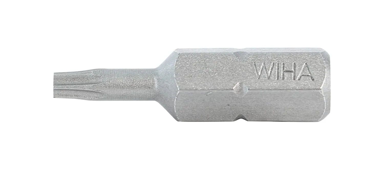 Wiha 71509 Torx Insert Bits, 1/4-Inch Hex Drive, T9 by 25 mm, 10-Pack