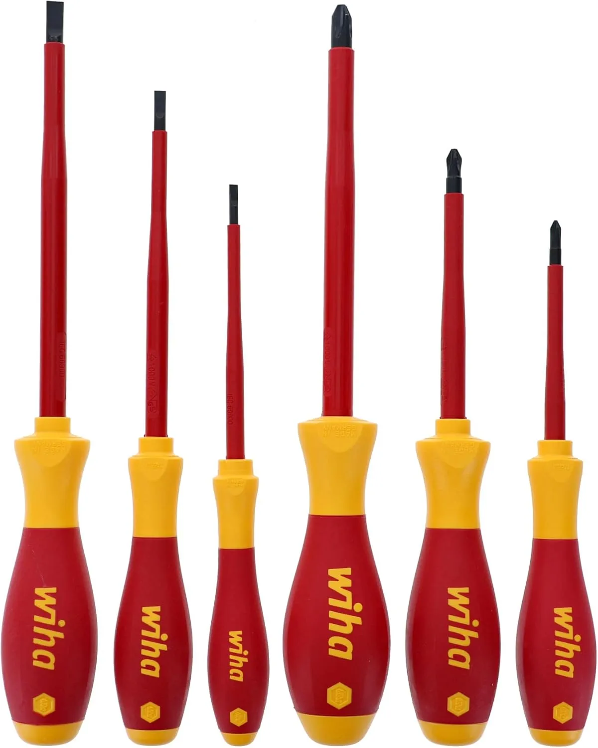 Wiha Insulated 6-Piece Screwdriver Set - Phillips & Slotted