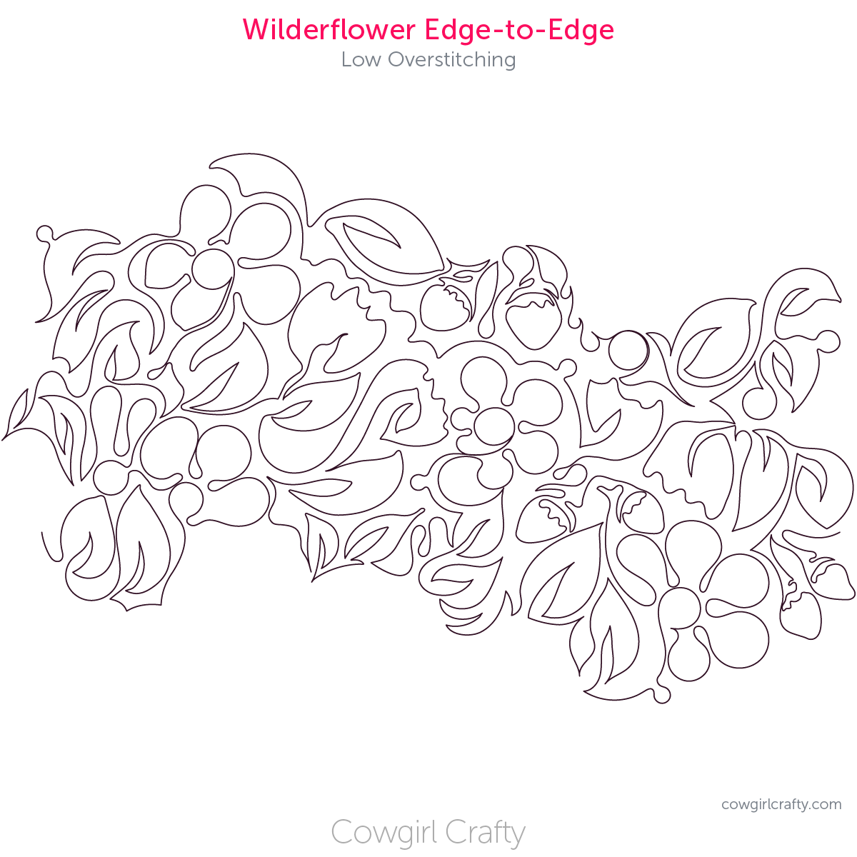 Wilderflower Edge-to-Edge | Digital Longarm Quilting Pattern